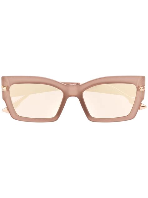 DIOR CatStyleDior2 Rectangle Sunglasses 